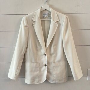 Vintage Inner Visions by Ship n Shore Off-White Blazer Size 12
